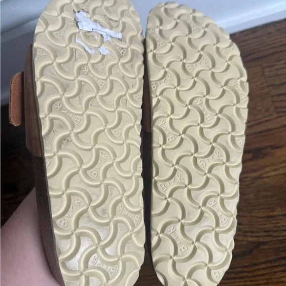 $155 Birkenstock Brown Sandals with Gold Buckle Madrid Sz 36 - Picture 4 of 7